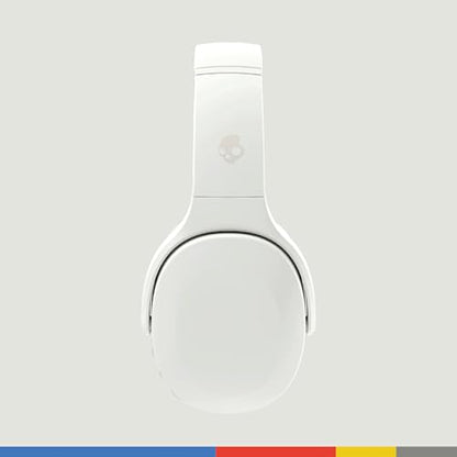 Skullcandy Crusher Evo Wireless Bluetooth Headphones with Extra USB-C Charging Cable, Multi-Sensory Bass, Noise Isolating Over-Ear Fit, 40 Hours Battery, Microphone for iPhone Android - Bone - color: Bone