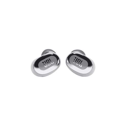 JBL Live Free 2 TWS - Noise Cancelling Earbuds - Silver | JBL Signature Sound, True Adaptive Noise Cancelling with Smart Ambient, 35 728 hours of playback with wireless charging - color: Silver