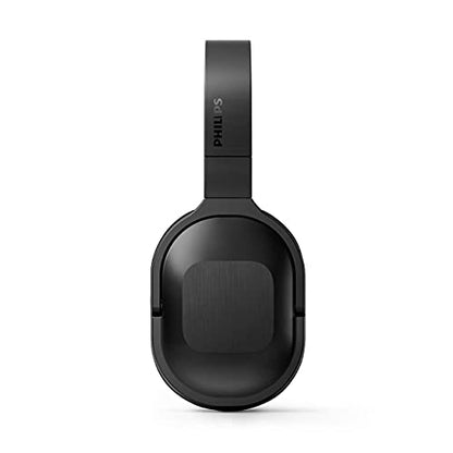 Philips Active Noise Cancelling Headphones Wireless Bluetooth Flat Folding Lightweight Over Ear Wireless Headphones w/Multipoint Bluetooth Connection 30h Playtime with Deep Bass