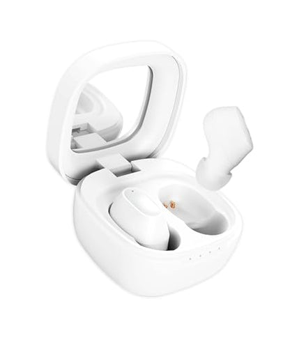 Wireless Earbuds, Bluetooth 5.3 Headphones with Semi-Transparent Case, 30H Playback LED Power Display, IP54 Waterproof in-Ear Ear buds Built in Mics, Clear Calls Earphones for Sports Workout, White - color: White