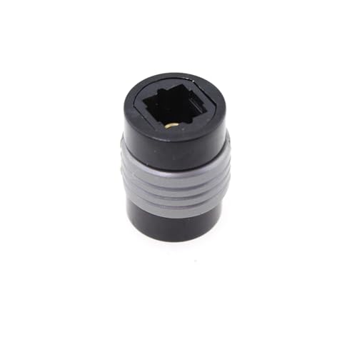 4PCS Optical Fibre Coupler Black Female to Female Digital Audio Extension Cable Connector Adapter Compatible with CD and Dolby Digital DTS Surround Sound Receivers