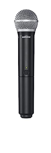 Shure BLX1288/CVL Dual-Channel Wireless Audio System, H9 Band (512–542 MHz) – BLX88 Receiver, PG58 Handheld Mic & CVL Lavalier Bodypack – Up to 14 Hr Battery, 300 ft Range - style: H9 Band (512-542 MHz)
