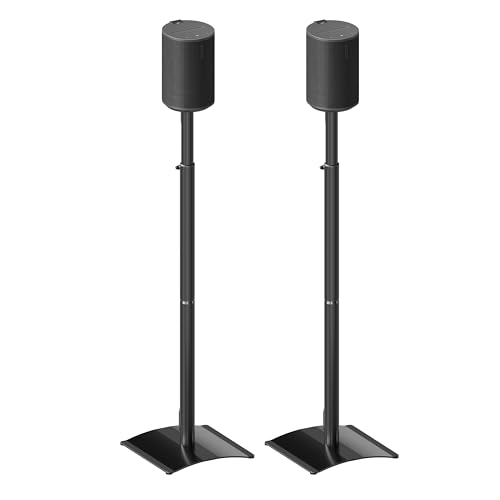 Mounting Dream Speaker Stands for Sonos Era 100, One, One SL, Play:1, Height Adjustable Up to 42", Set of 2 Surround Sound Speaker Stand with Cable Management, 13.2 LBS Loading MD5412 - size: Pair,For Sonos Era 100 Speaker