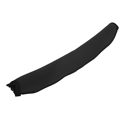 Comfortable Headset Headband Cover Pad for HD50 Headphones Zippered Easy Install Durable PU Leather 1 Pack (Black) - color: Black