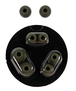 Replacement Earbud Tips for Beats Powerbeats Pro Wireless Stereo Headphones - 4 Pairs - Small, Medium, Large, and Double Flange (Moss Green) - color: Moss Green