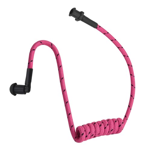 WODASEN Replacement Braided Nylon Fiber Acoustic Coil Tube Moisture Proof Color for Radio Earpiece (Rosered-1) - color: RoseRed-1