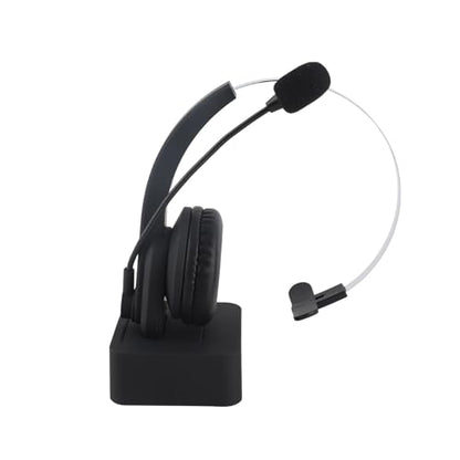 2.4GHz Wireless Call Center Earphone On Ear Headset with Charging Dock for Business Conference Calls, Language Learning, Adjustable Calling Headset