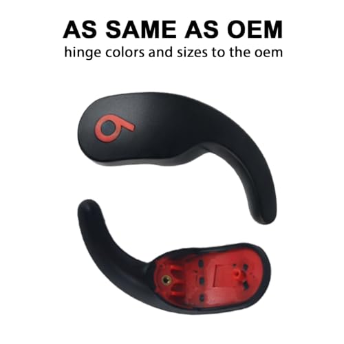Fit Pro Ear Hook Wingtips for Beats Fit Pro Earbuds (Left & Right Black) | Durable Replacement Ear Hooks,Silicone Repair Parts Fit Pro Ear Wings Replacement