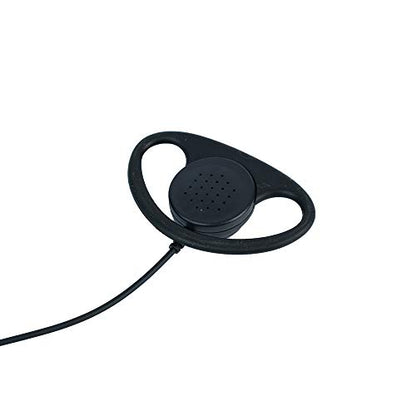 Ear Pieces for Motorola Radios, 2 Pin D Shape Police Earpiece Headset with Mic Ptt for Motorola 2 Way Radio Wakie Talkie Cls1110 Cp200d Cp200 | M1 2-pin, D-ring ear hook, inline PTT mic; Compatible with CP200 CP200D CLS1110 CLS1410 GP300 PR400 RDM2070D