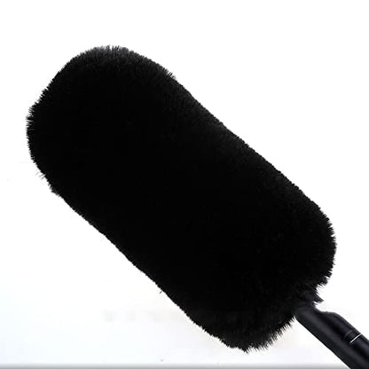 Microphone Windscreen 24CM Windproof Sweater Black Color for Microphones Furry Wind Microphone Furry Windscreen Outdoor WindShield Mic Windshield Muff for GO