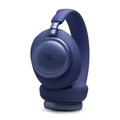 JBL Live 780NC - Wireless Over-Ear True Adaptive Noise Cancelling Headphones, JBL Signature Sound with Hi-Res Audio, 2-mic Perfect Calls 2.0 with AI-Trained Algorithm, & Personi-Fi 3.0 (Blue) - color: Blue