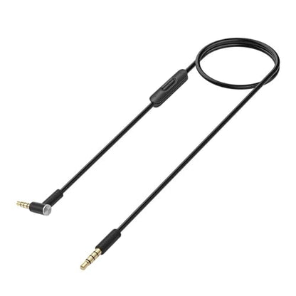 Replacement Audio Cable for Beats Headphones, Beats Cable Compatible with Solo Pro/Studio/Solo, Executive Mixr Pill with in Line& Volume Control (Black) - color: black