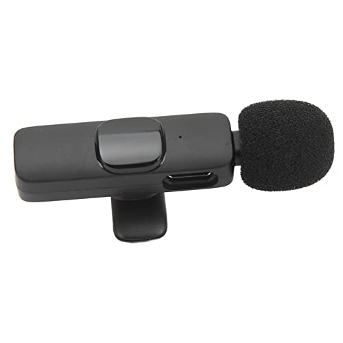 Lavalier Microphone, One to One Mobile Phone Microphone,Automatic Pairing Lavalier Microphone for Video Recording,for Interview Phone Tablet (1)