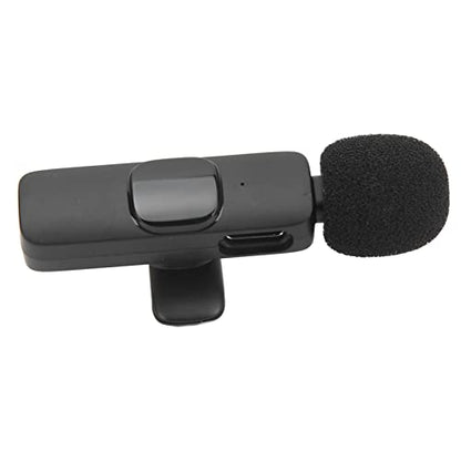 Lavalier Microphone, One to One Mobile Phone Microphone,Automatic Pairing Lavalier Microphone for Video Recording,for Interview Phone Tablet (1)