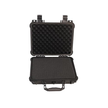 MEIJIA All Weather Waterproof Hard Camera Case,Hard Case,With Customized Fit Foam Included, Elegant Black,Fit for Drones,camera,lens (13.39"x11.61"x3.93") - size: 13.39"x11.61"x3.93"