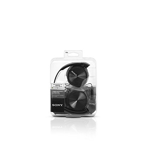 Sony MDR-ZX310AP ZX Series Wired On Ear Headphones with mic, Black (Pack of 4) - size: 1 (Pack of 4)
