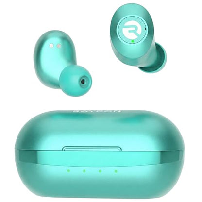 Raycon Everyday Bluetooth Wireless Earbuds with Microphone - Active Noise Cancelling, Sweat & Water-Resistant Earphones, Ear Buds Wireless Bluetooth Up to 32 Hours Playtime (Mint) - color: Mint