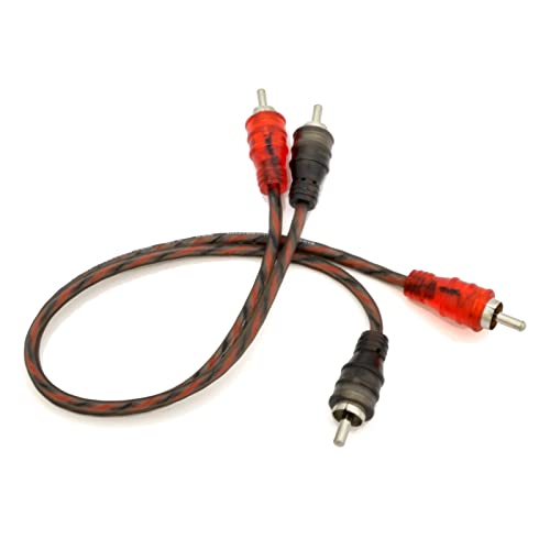 1ft 2-Channels Male-to-Male Twisted Pair OFC RCA Interconnect Cable - size: 1 ft