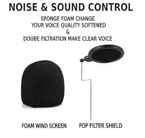 Japard Gaming USB Microphone for PC High Sensitivity, Mini Condenser 3.5 mm Plug for iPhone iPad Android, Broadcast Music Recording Set for Computer Meeting Podcast, Gift for Kids