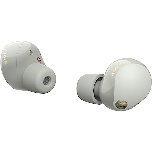 Sony WF-1000XM5 True Wireless Noise-Canceling Earbuds, Alexa Built-in, Bluetooth, in-Ear Headphones, Up to 24h Battery, Quick Charge, IPX4, Works with iOS & Android - Silver/Gold International Version - color: Silver