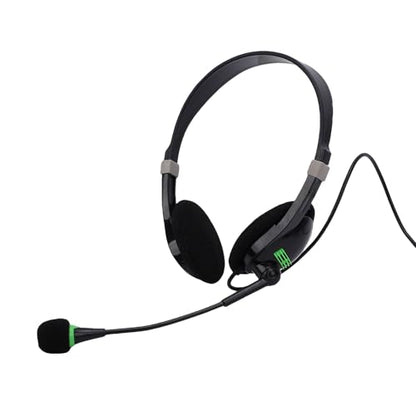 Gaming Headset, Lightweight 70g Design with Noise Cancelling Microphone USB Headset, Wired with in Line Control for PC Laptop Office Work Call Center
