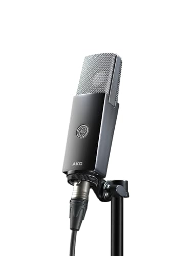 AKG C104 Professional Large Diaphragm Cardioid Condenser Microphone – XLR Studio Mic for Podcasting, Streaming, Broadcasting & Music Recording, Low Noise, High SPL, Sustainable Design - style: C104