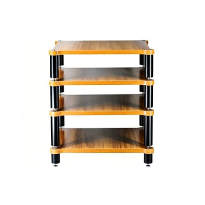 1/2/3/4 Tier Heavy Duty Audio Rack Stand, Modular Open Air HiFi Desktop with Shock-Absorbing Feet, Equipment Display Shelf for Recording Studio Living Room(4 Tier A) - size: 4 Tier A
