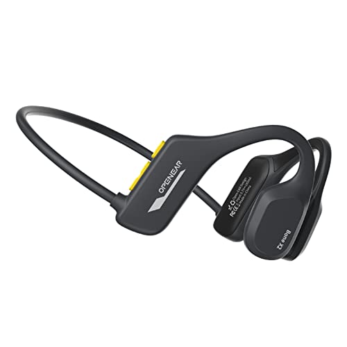 Bone Conduction Headphones Swimming Underwater IPX8 Waterproof Headphones Underwater Waterproof Earbuds for Swimming Swim Headphones Bluetooth Bone Conduction Head Set MP3 Player with 8G Memory - color: Black