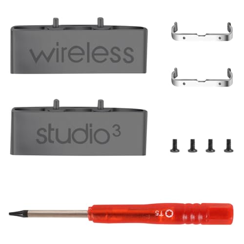 Studio 3 Hinge Replacement Parts as Same as OEM A1914 Repair Kit Durable Accessories Compatible with Beats by Dre Studio3 (A1914) and Studio Pro (A2924) Wireless Headphones (Gray) - color: Gray