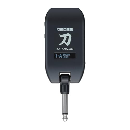BOSS KATANA:GO | Personal Headphone Amplifier for Guitar & Bass | Ready-To-Play Sounds from Stage-Class Katana Amps | Advanced Spatial Technology | Edit Tones & Stream Backing Music via Bluetooth | Ready-To-Play Sounds from Stage-Class Katana Amps, Advanc
