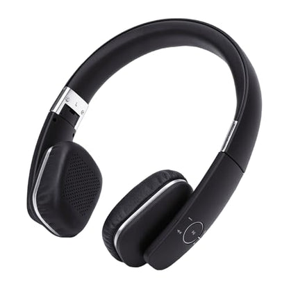ciciglow Headphones, Adjustable Wireless Over Ear Headphones, Comfortable Foldable Headset, Dual Device Connectivity, for Home Office Cellphone PC (Black) - color: Black