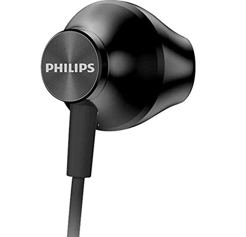 Philips Wired Earbuds, in Ear Headphones with 3.5mm Jack, Powerful Bass, Lightweight Wired Earphones, Ear Buds with Ergonomic Design - color: black / black