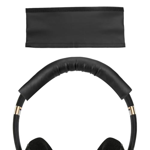 4 Pcs Replacement Headphone Headband Cover(Fits 2 Inch) - Universal Leather Headband Cover Cushion Protector for Large Sized Most Headsets, Black - size: 2"