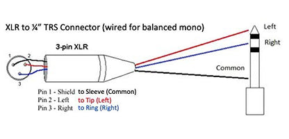 Custom Cable Connection 1 Foot Neutrik NC3MXX Male XLR to Neutrik Rean NYS228 1/4 Inch (6.35mm) TRS Balanced Pro Audio Cable - size: 1 Foot, style: Male (Black)