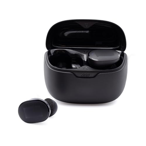 Klowcok Replacement Foam Ear Tips for JBL Tune Buds/Tune Buds 2, Black | Memory Foam Tips Compatible with JBL Endurance Race 2 / Endurance Race TWS Earbuds, 3 Pairs (S/M/L)