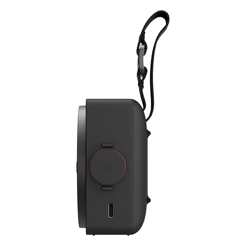 LG xboom Mini by will.i.am Portable Outdoor Bluetooth Speaker, up to 10 Hours, IP67 Dust and Water Resistant, Adjustable Hanging Strap, Black