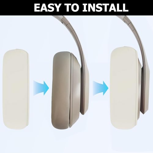 Studio Pro Ear Covers for Beats Studio Pro Headphones Sweat Proof Covers Shockproof and Drop-Resistant,Washable Silicone Case Accessories (Off White) - color: Off White Case