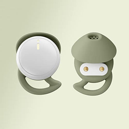 Mini Headphones Ear Buds, Wireless Bluetooth Earbuds for Small Ear Canals, Sleep Earbuds Noise Isolating, Invisible Earphone for iPhone PC Laptop Tablets Sports(WhiteGreen) - color: WhiteGreen