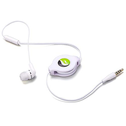 Headphone Retractable Mono Earphone Compatible with Amazon Fire HD 10 Plus (2021 Release), Kindle Fire HD 6 (2014 Release),DX - 3.5mm w Mic Headset Handsfree Earbud Earpiece Z6Z