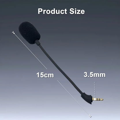 Replacement Game Mic Noise Cancelling Microphone Boom only for Kingston HyperX Mix Gaming Headset PS4 PS5 Computer PC Gaming Headsets 3.5mm Jack