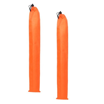 2 Pcs 31.5 x 5 Inch Tripod Monopod Case Bag, Oxford Cloth Foldable Tripod Carrying Case Bag with Drawstring, Fits Speaker/Light Stand/Studio/Outdoor/Travel/Camping, Orange - size: 31.5x5 Inch