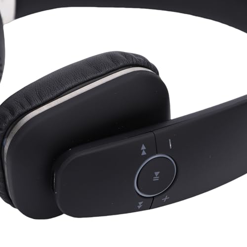 Dpofirs Wireless Over Ear Headphones 6.0 | Adjustable Lightweight Headset with Immersive Stereo Sound and Comfortable Earcups for Travel Home Office (Black) - color: Black