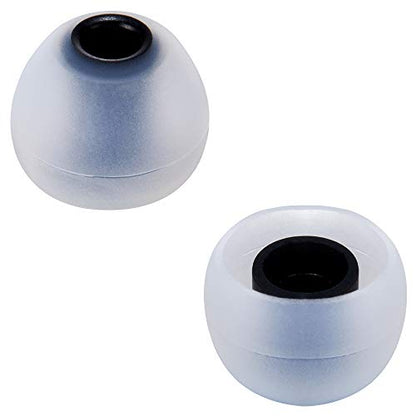 Earbud Tips High Quality Soft Silicone Earbuds Replacement Tips Fit for in-Ear Headphones(inner hole from 3.8mm - 4.0mm earphones)9 Pairs S/M/L,Gray/Black - color: Transparent Black