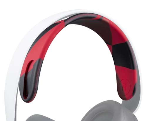 SOULWIT Silicone Headband for Sony PlayStation 5 Pulse PS5 3D Wireless Headphones, Replacement Top Headstrap Pad Repair Part - Red Storm - color: Red Storm