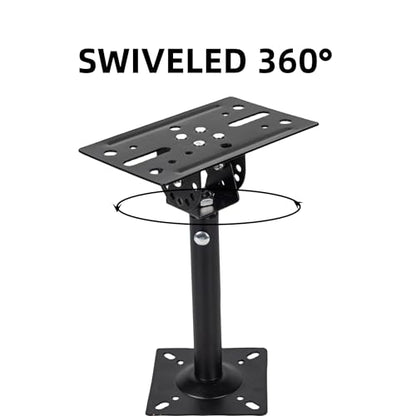 Speaker Wall, Ceiling, or Shelf Mounts Brackets Holders and Stand Mount | Heavy Duty Support up to 80lb, Adjustable Swivel & Tilt (2 Packs,Black)