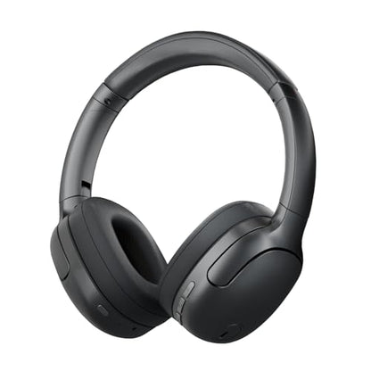Hybrid Active Noise Cancelling Headphones, Wireless Over Ear Bluetooth | 50H Long ANC Playtime, Rotatable and Foldable, HiFi Audio Deep Bass, Customized EQ via APP, Transparency Mode - color: Matte Black