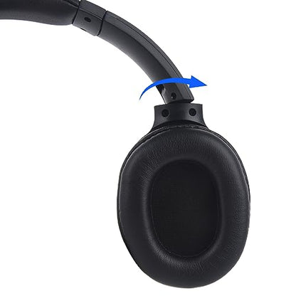 uv-5r Walkie Talkie Over The Ear Earpiece Boom Mic Microphone 2 Pin K1 Overhead PTT VOX Headset for Retevis Baofeng Kenwood Ham Radio(Fiber Fabric Braided Cable,Binaural)