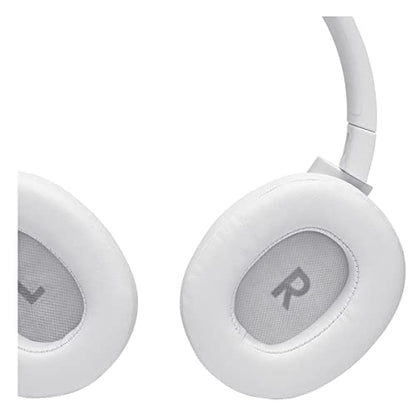 JBL Tune 760NC - Lightweight, Foldable Over-Ear Wireless Headphones with Active Noise Cancellation - White (Renewed) - color: White