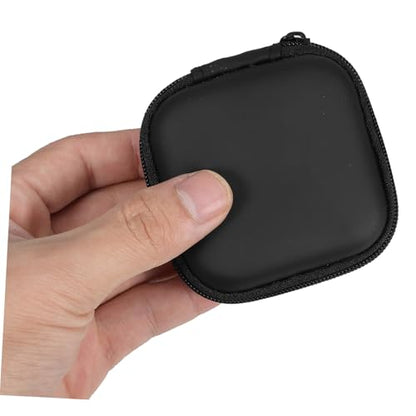Black EVA Earphone Case Pouch, Hard Shell Mini Storage Box