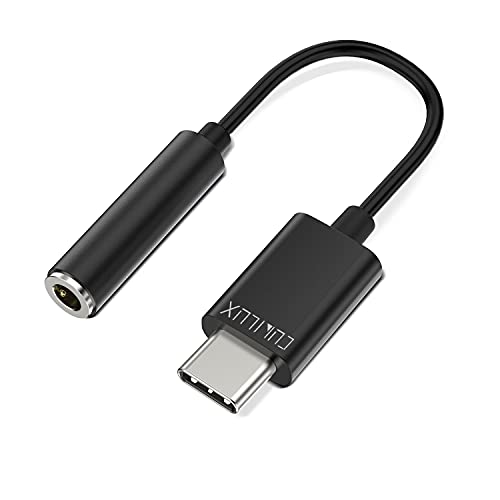 USB C Headphone Adapter with 192KHz/24-bit DAC Compatible with Samsung S25/S24/S23/S22 Ultra, Tab S10/S9/S8/S7/S6, iPhone 17/16/15, iPad Pro 13/12.9/11, iPad Air 13/11h, Pixel 10/9/8/7/6 Pro - color: Black, 192KHz/24-bit